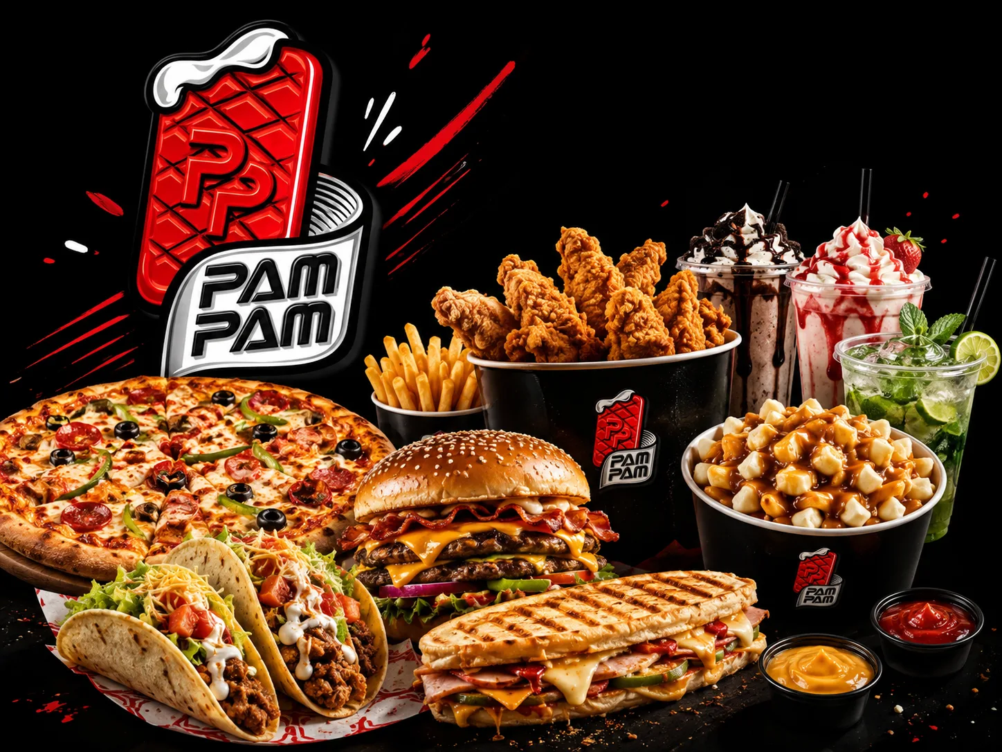 Pam Pam, restaurant à Berkane disponible en livraison sur DropX Food