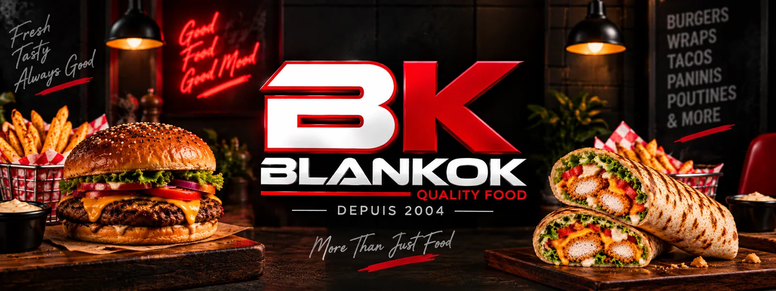 Blankok burger, restaurant à Oujda disponible en livraison sur DropX Food