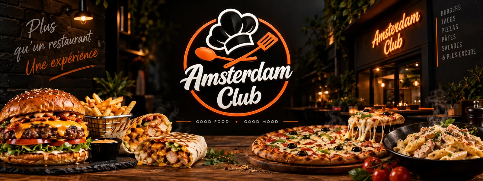 Amsterdam, restaurant à Berkane disponible en livraison sur DropX Food