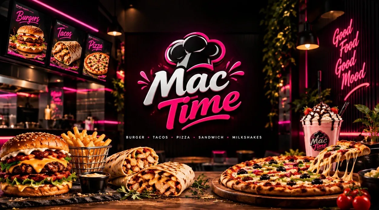 MAC TIME, restaurant à Berkane disponible en livraison sur DropX Food