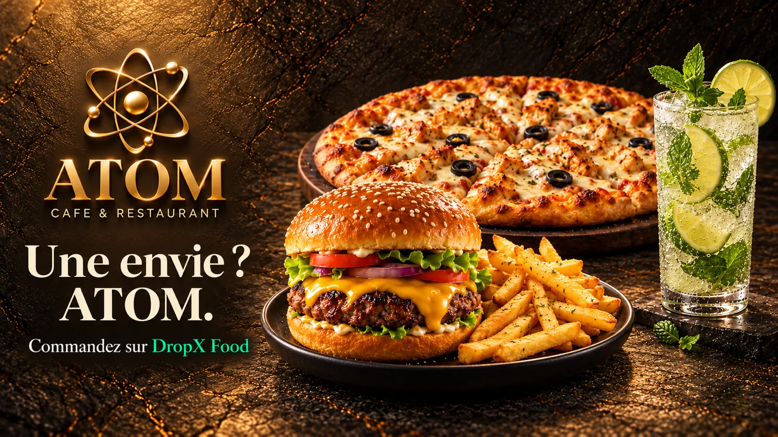 ATOM, restaurant à Berkane disponible en livraison sur DropX Food